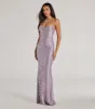 Haisley Open Back Floral Lace Mermaid Dress sold by Windsor