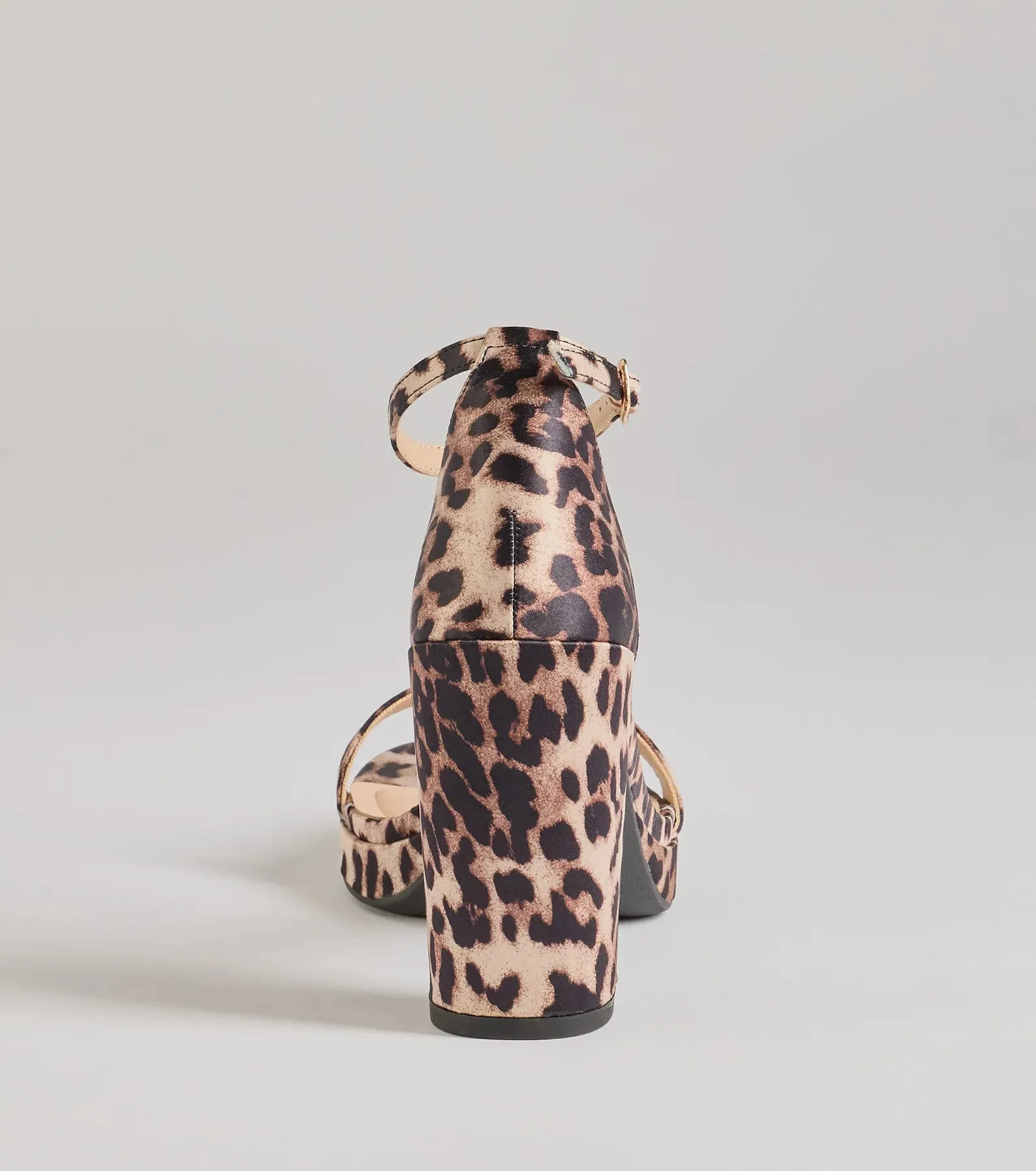 Untamed Glam Leopard Print Block Heels sold by Windsor product image thumbnail 4
