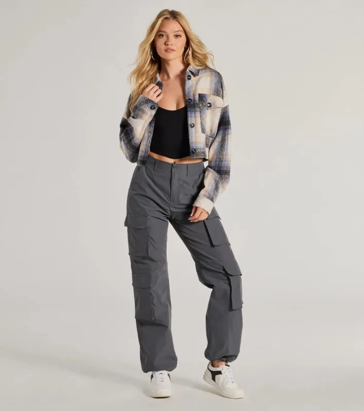 Trendy Life High Rise Cargo Pants sold by Windsor