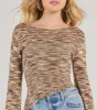 Trendy Impression Asymmetrical Bell Sleeve Knit Top sold by Windsor