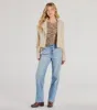 Trendy Impression Asymmetrical Bell Sleeve Knit Top sold by Windsor