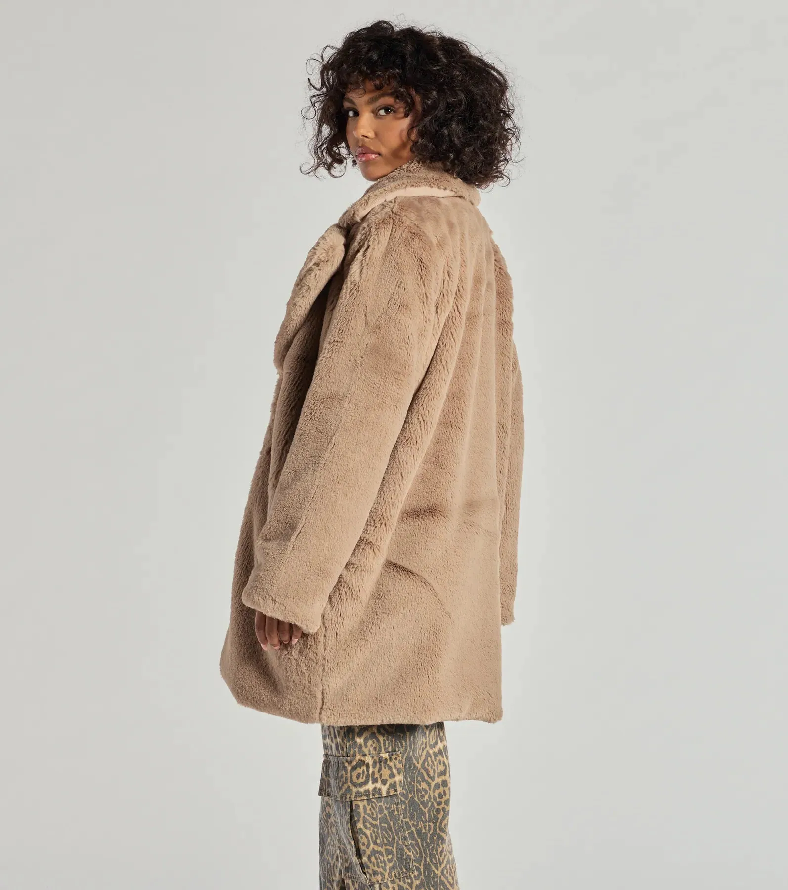 Luxe Layer Faux Fur Trench Coat sold by Windsor product image thumbnail 2