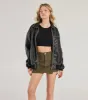 Trendy Detail Twill Ruched Mini Skort sold by Windsor