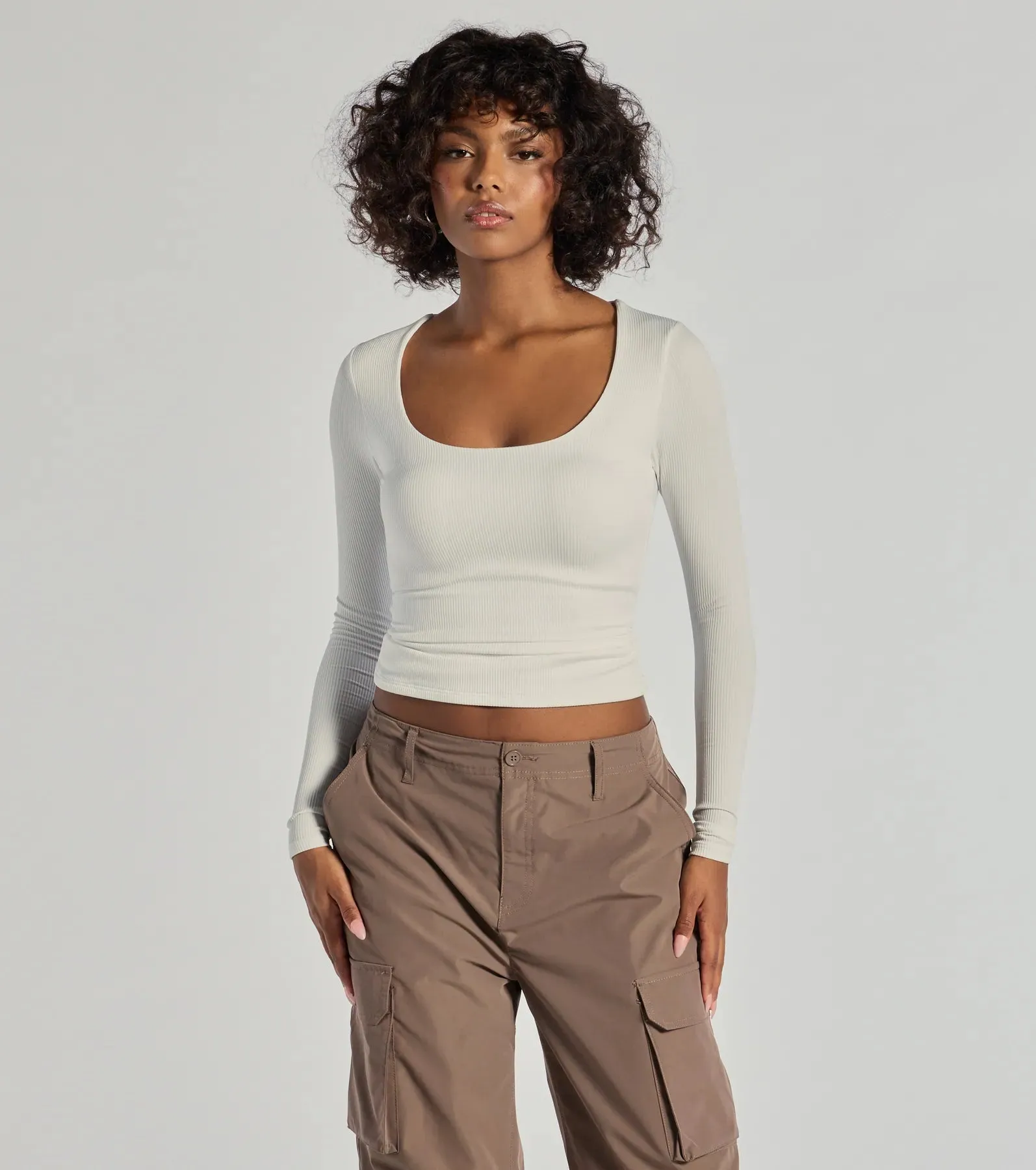 Forever Staple Smooth Knit Long Sleeve Top sold by Windsor