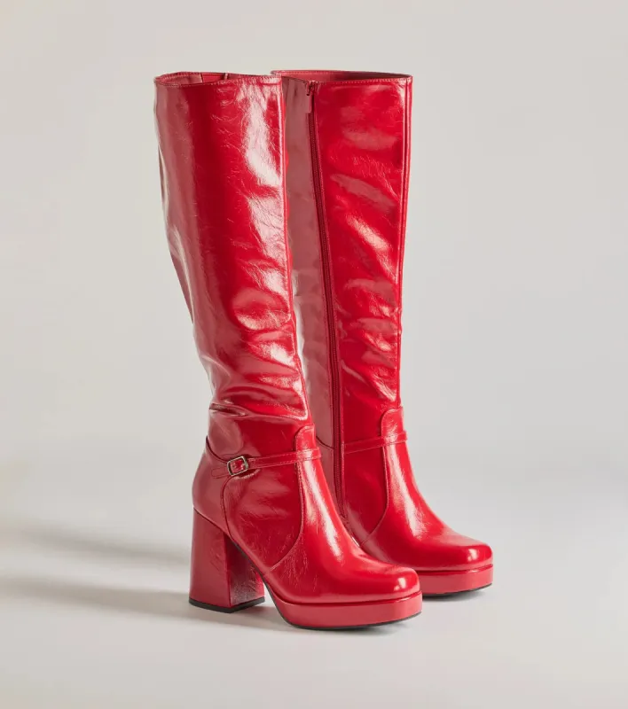 Made To Strut Faux Leather Under-The-Knee Boots sold by Windsor