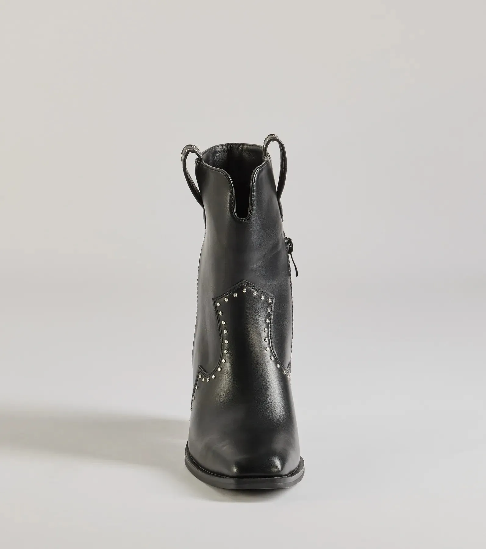 Chic Western Studded Faux Leather Booties sold by Windsor product image thumbnail 3