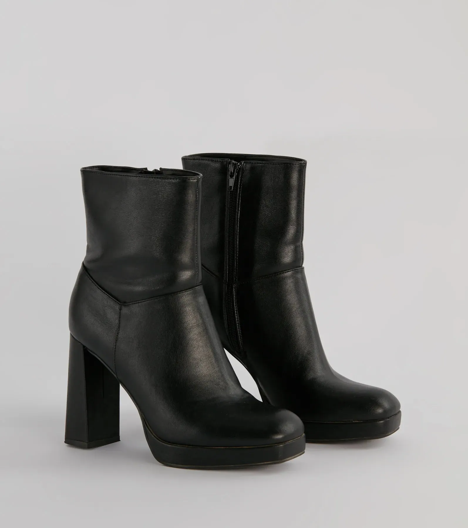 Amp It Up Faux Leather Platform Boots sold by Windsor