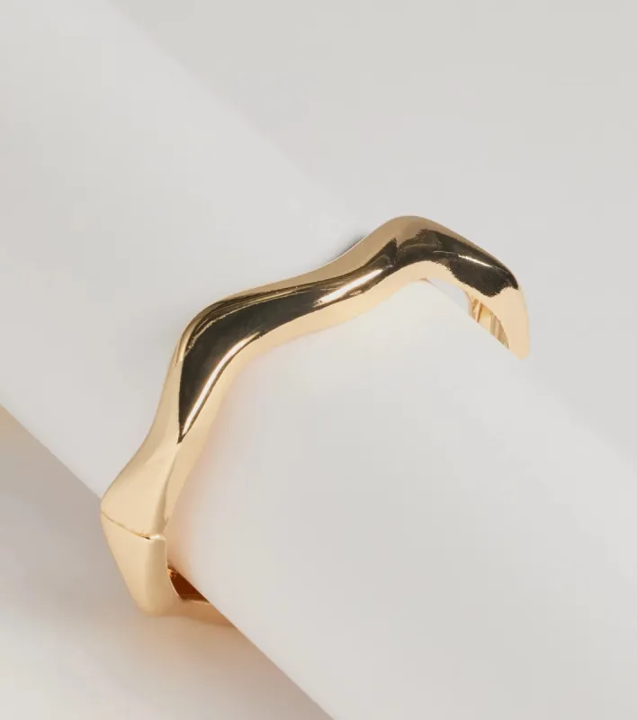 Classic Twist Wavy Metal Clasp Bracelet sold by Windsor
