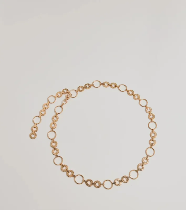Trendy Vibes Textured O-Ring Chain Belt sold by Windsor