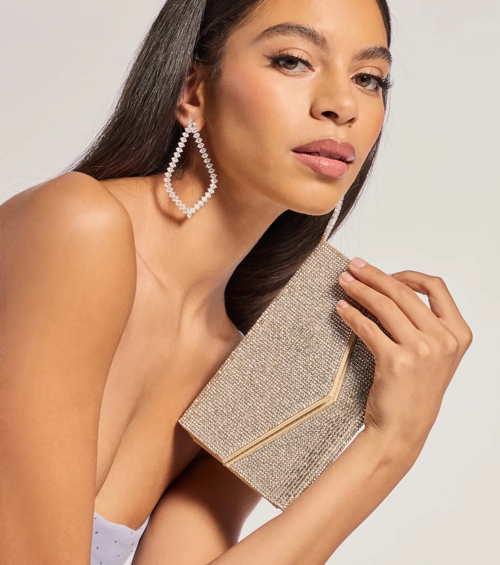 Majestic Sparkle Rhinestone Envelope Wristlet sold by Windsor product image thumbnail 4