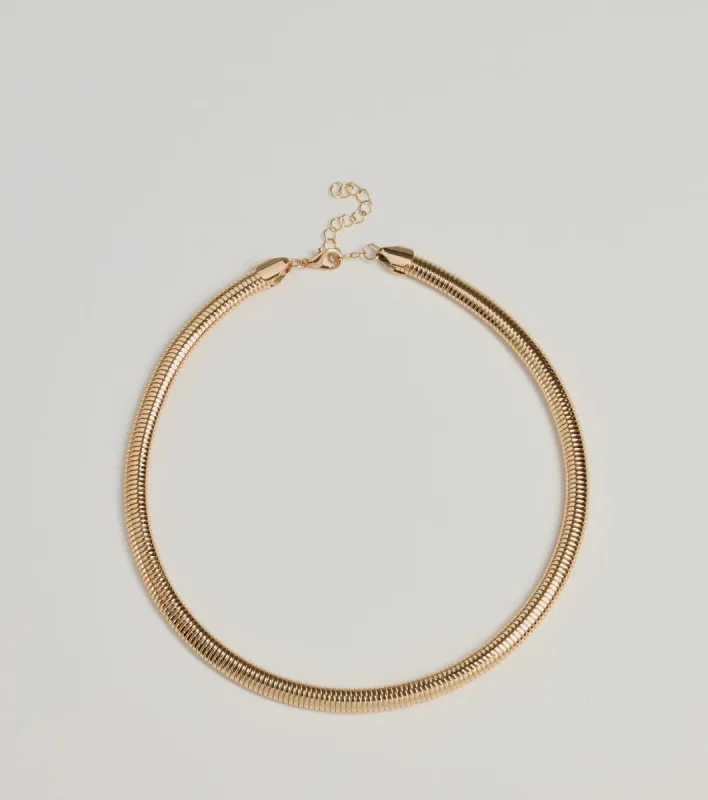So Sleek Snake Chain Collar Necklace sold by Windsor