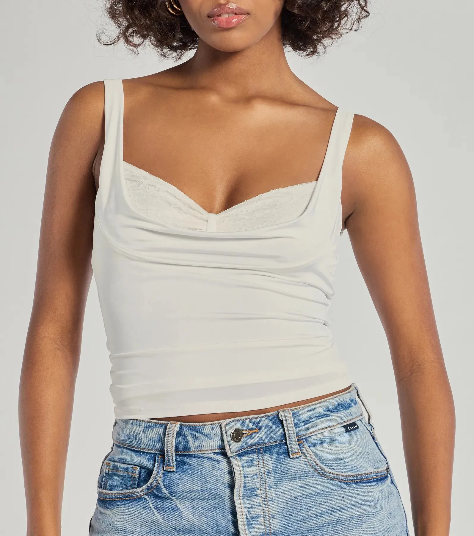 Glam Flair Sleeveless Cowl Neck Top sold by Windsor product image thumbnail 4