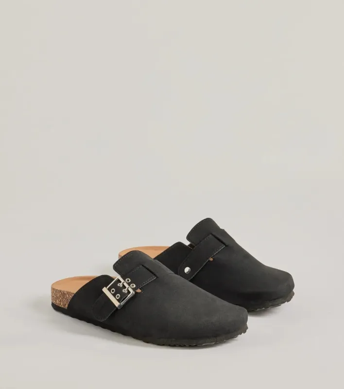 Casual Trend Faux Suede Slip-On Clogs sold by Windsor