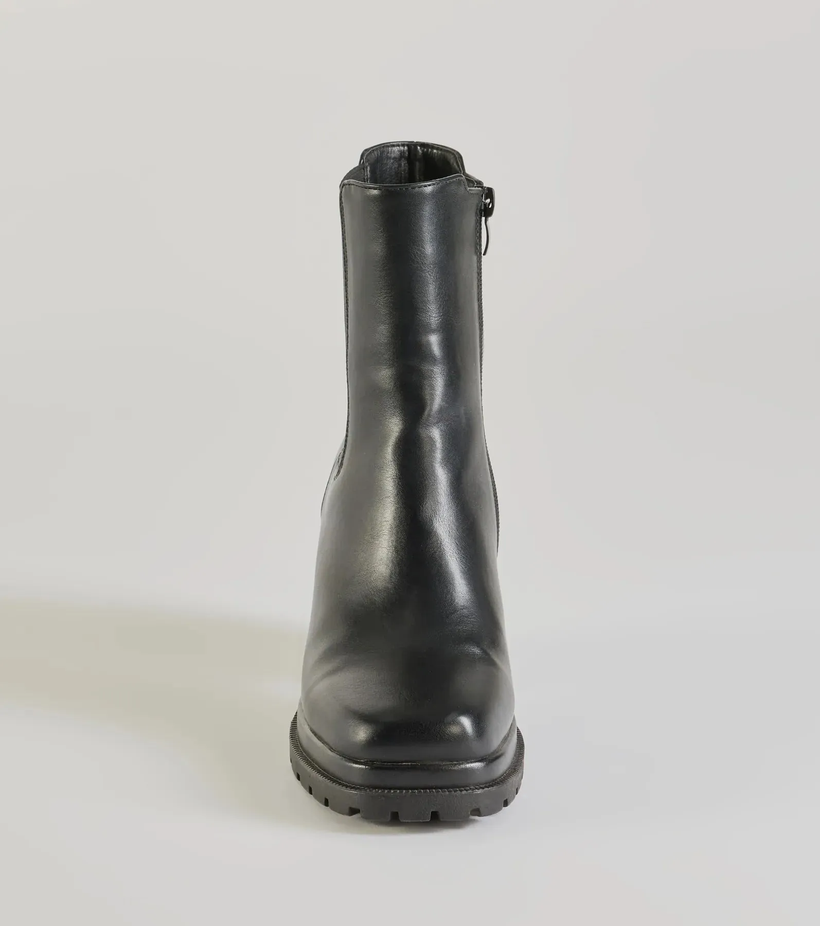 Edgy Strut Faux Leather Platform Booties sold by Windsor product image thumbnail 3