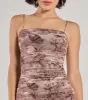 Stunning View Scenic Print Mesh Midi Dress sold by Windsor