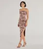 Stunning View Scenic Print Mesh Midi Dress sold by Windsor
