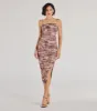Stunning View Scenic Print Mesh Midi Dress sold by Windsor
