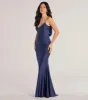 Selena V-Neck Cowl Back Mermaid Formal Dress sold by Windsor
