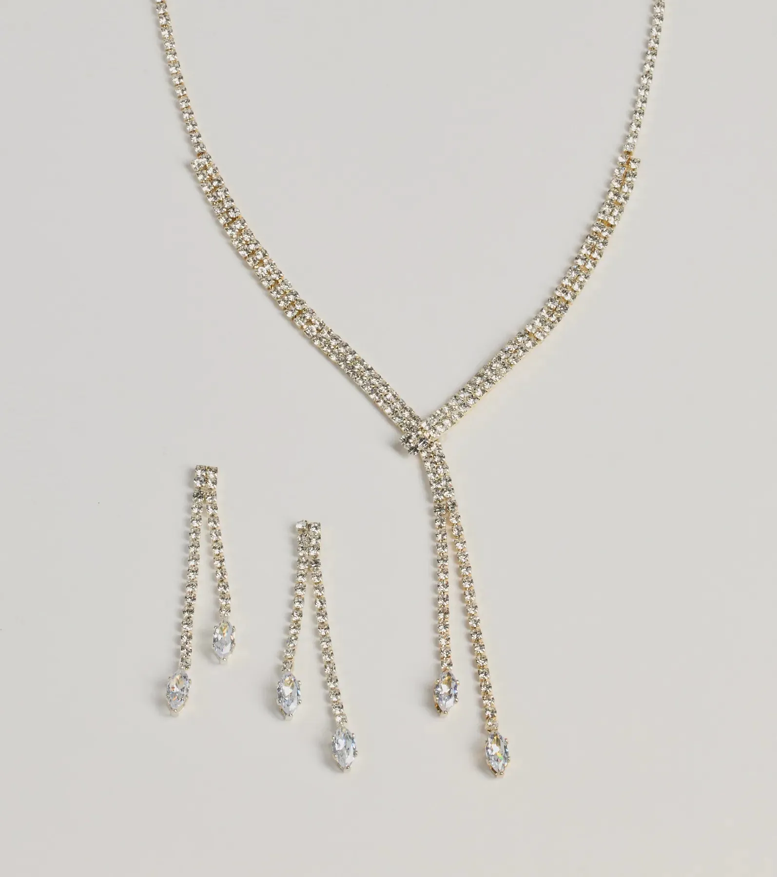 Gleaming Luxe Rhinestone Necklace Set sold by Windsor product image thumbnail 2