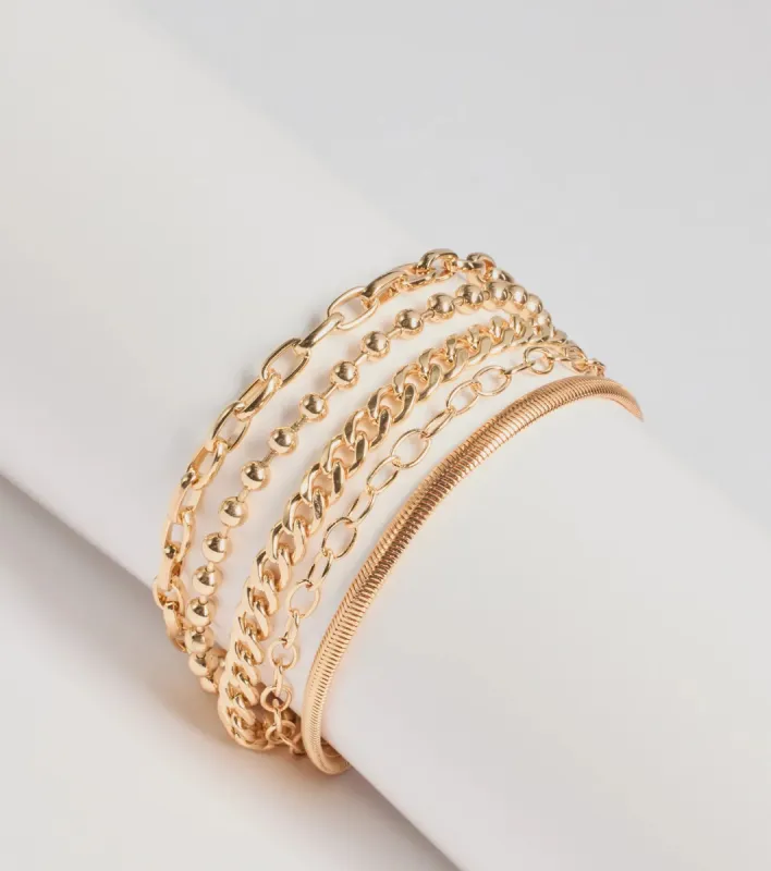 Chic Connections Chain Bracelet Multi-Pack sold by Windsor
