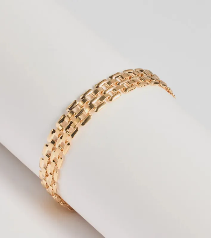 Luxe Statement Watch Chain Bracelet sold by Windsor