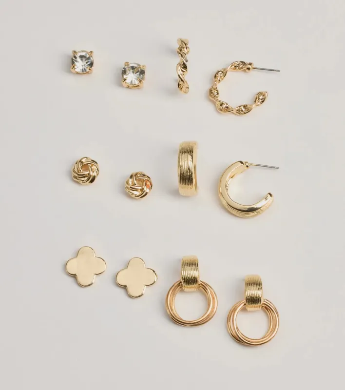 Dainty Charm Six-Pack Earring Set sold by Windsor