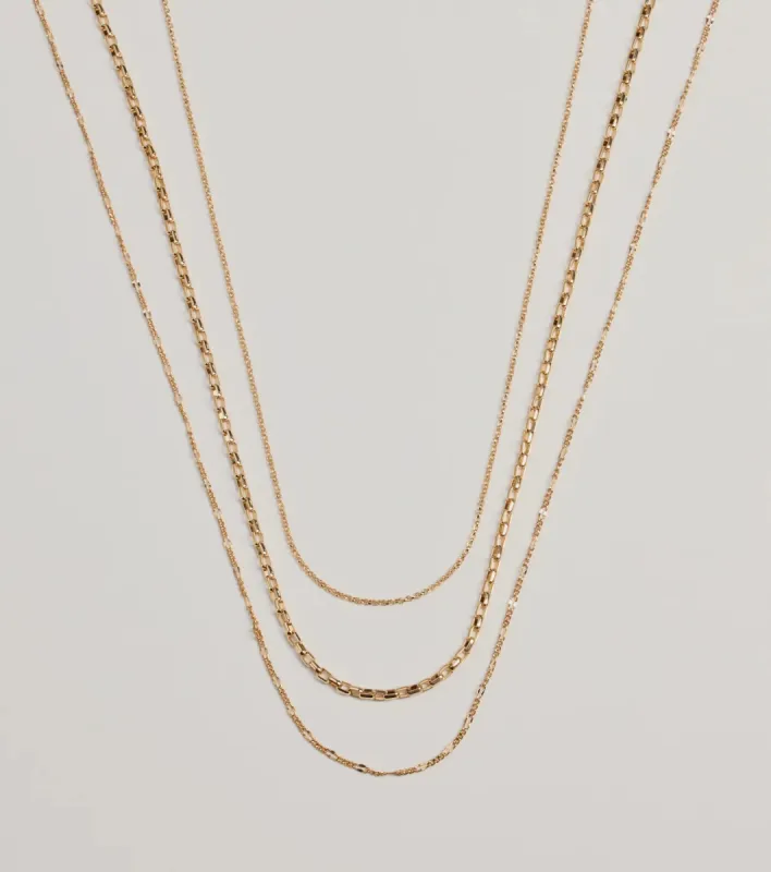 Timeless Charm Layered Chain Necklace sold by Windsor