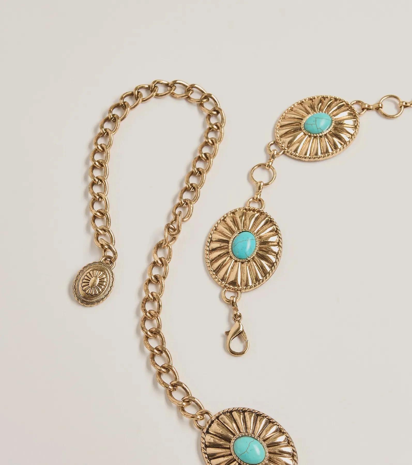 Western Glam Concho Chain Stone Belt sold by Windsor product image thumbnail 2