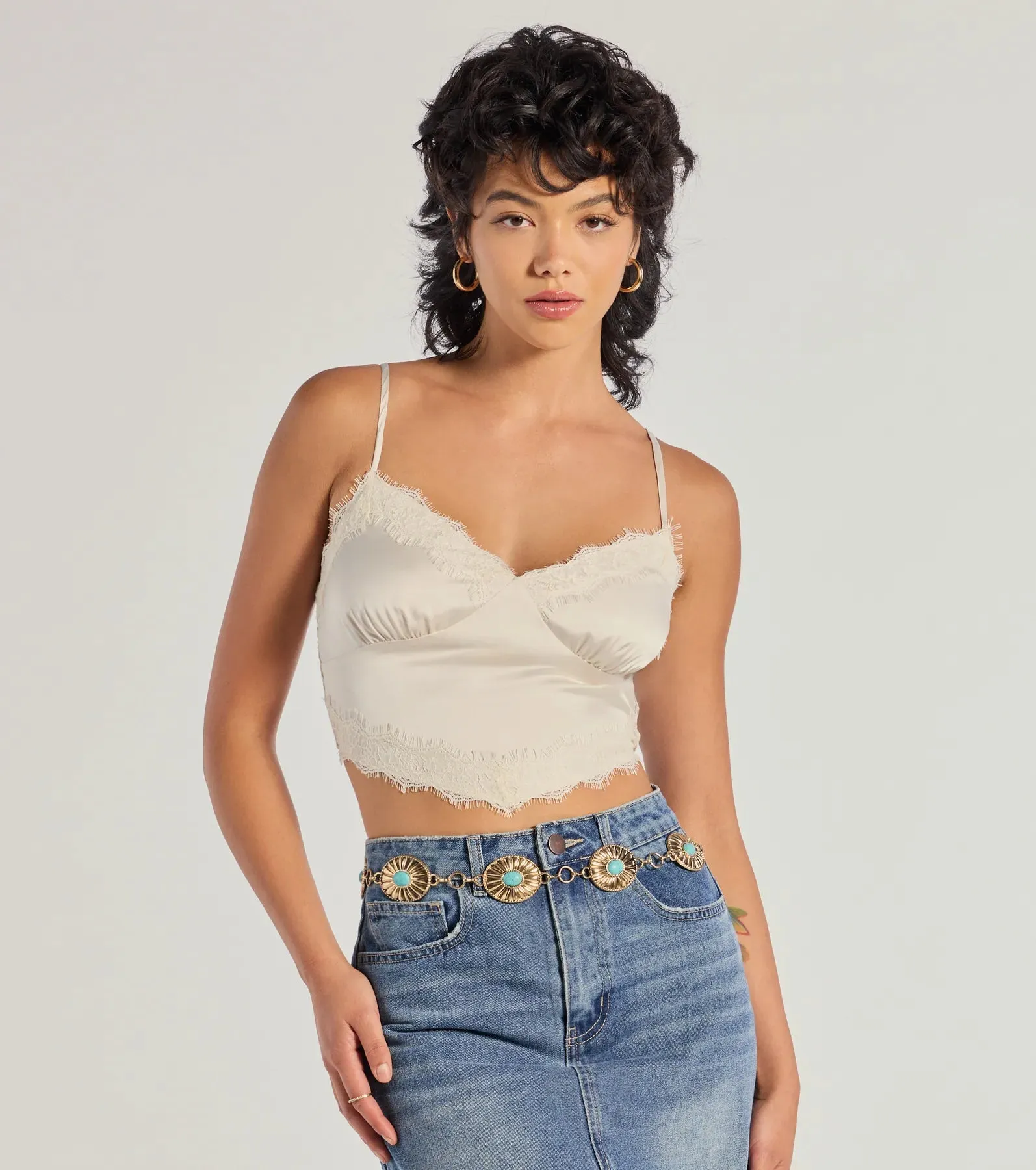 Western Glam Concho Chain Stone Belt sold by Windsor product image thumbnail 3