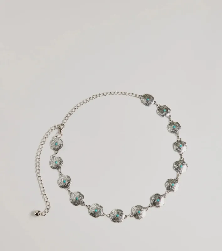 Western Wanderlust Concho Chain Belt sold by Windsor