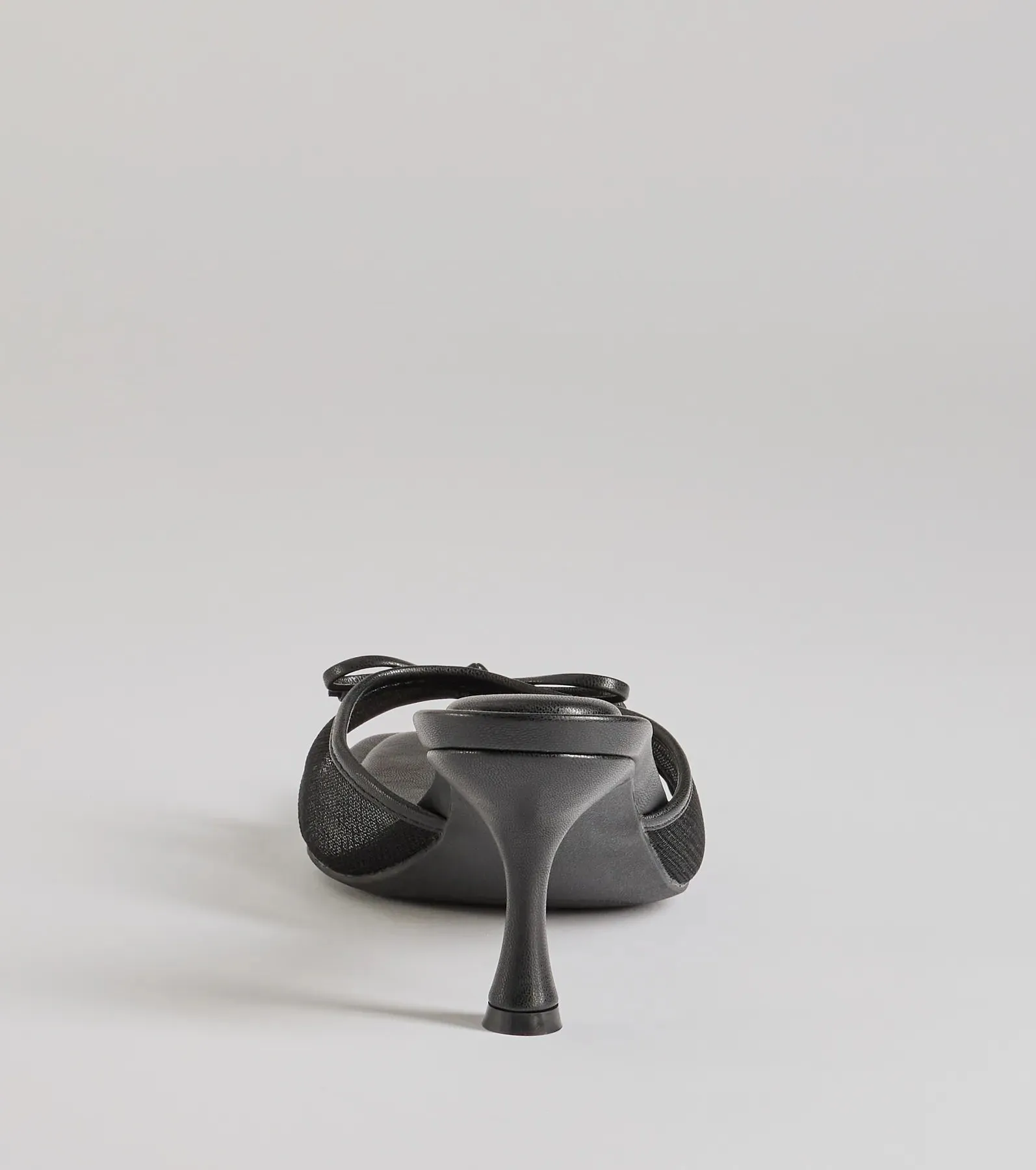 Adorable Bow Detail Mesh Strap Stiletto Mules sold by Windsor product image thumbnail 4