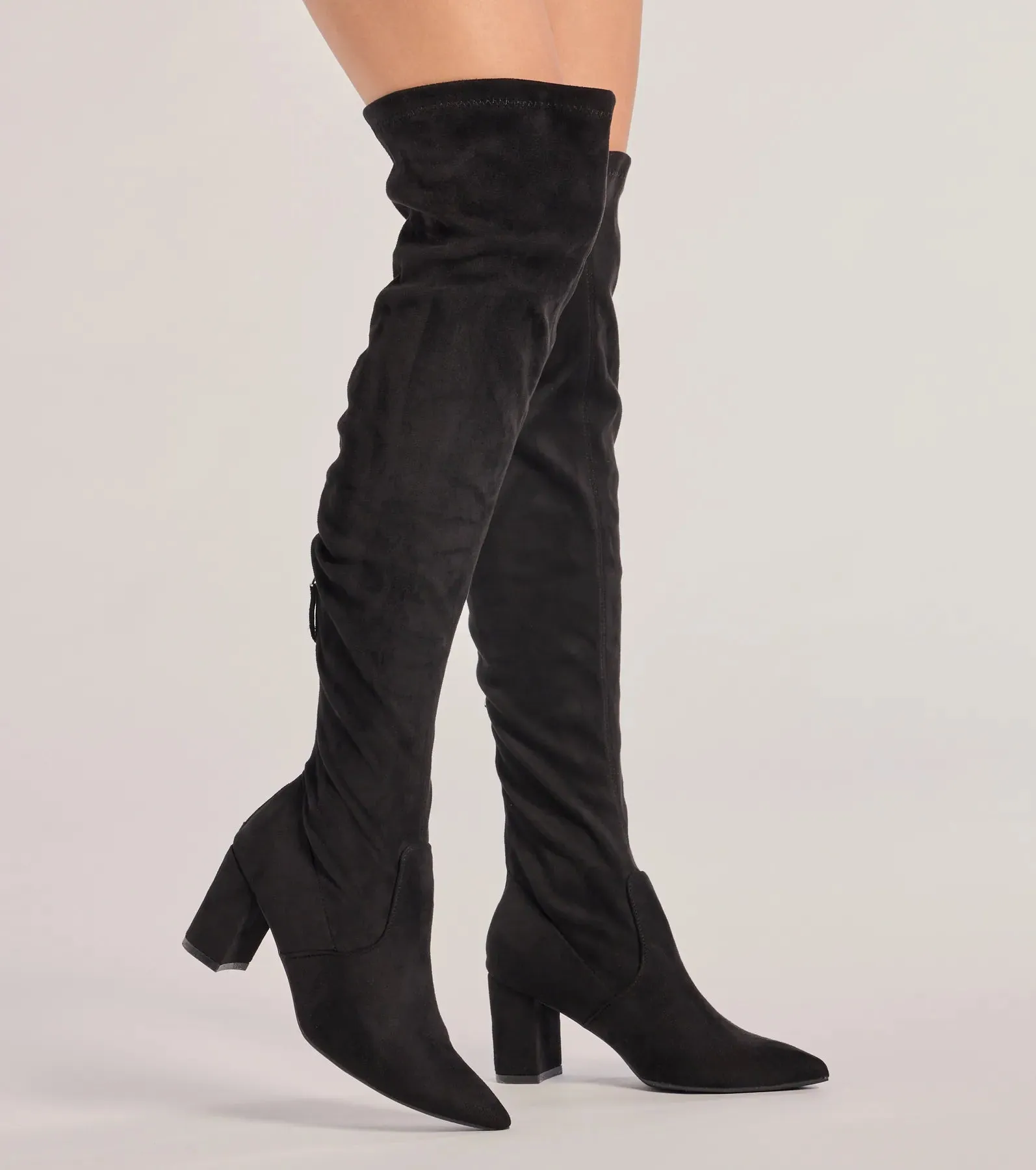 Feelin' Fab Faux Suede Over-The-Knee Boots sold by Windsor