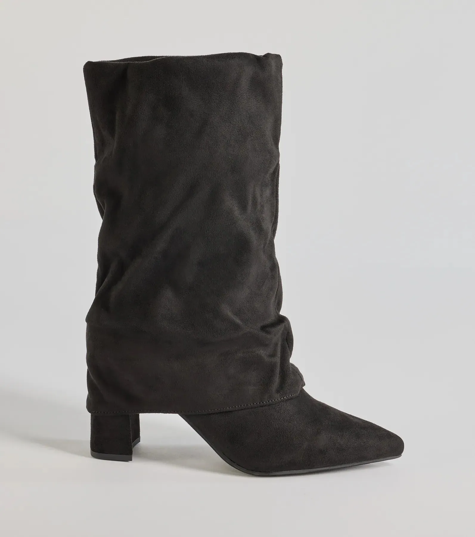 Fab Faux Suede Fold-Over Mid-Calf Boots sold by Windsor product image thumbnail 2
