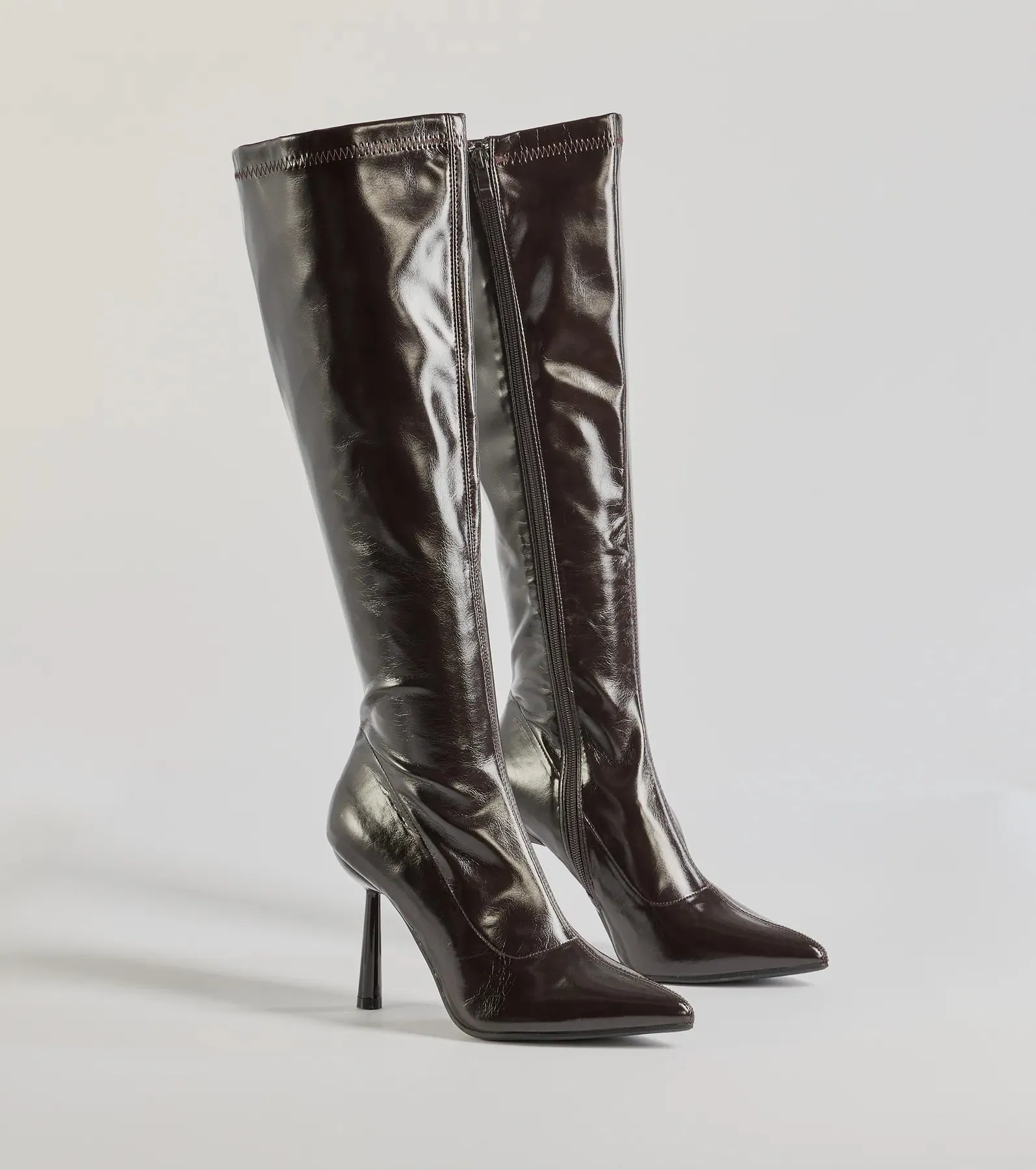 Major Strut Faux Leather Knee-High Stiletto Boots sold by Windsor product image thumbnail 5