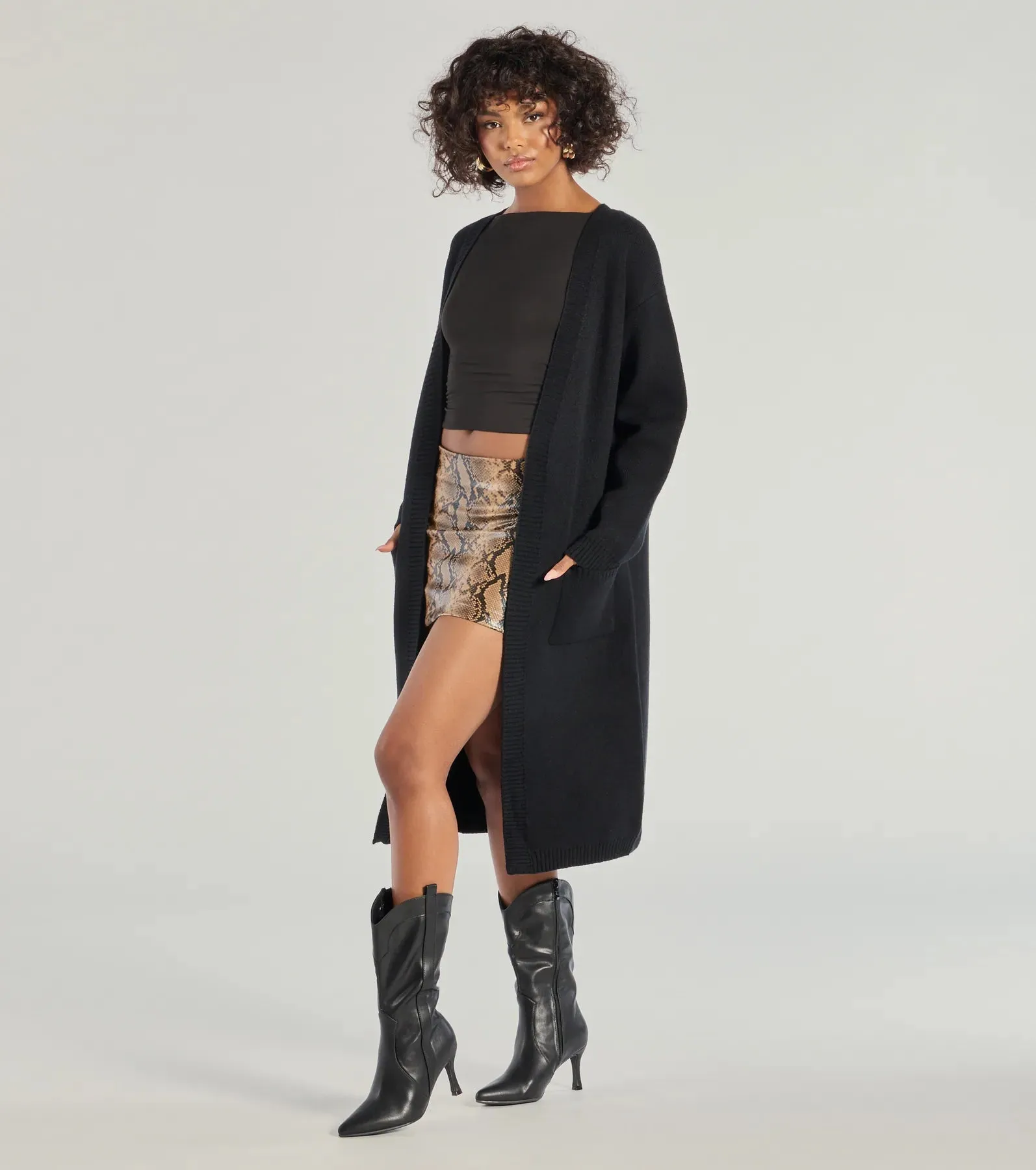 Cozy Staple Long Knit Duster Cardigan sold by Windsor product image thumbnail 4