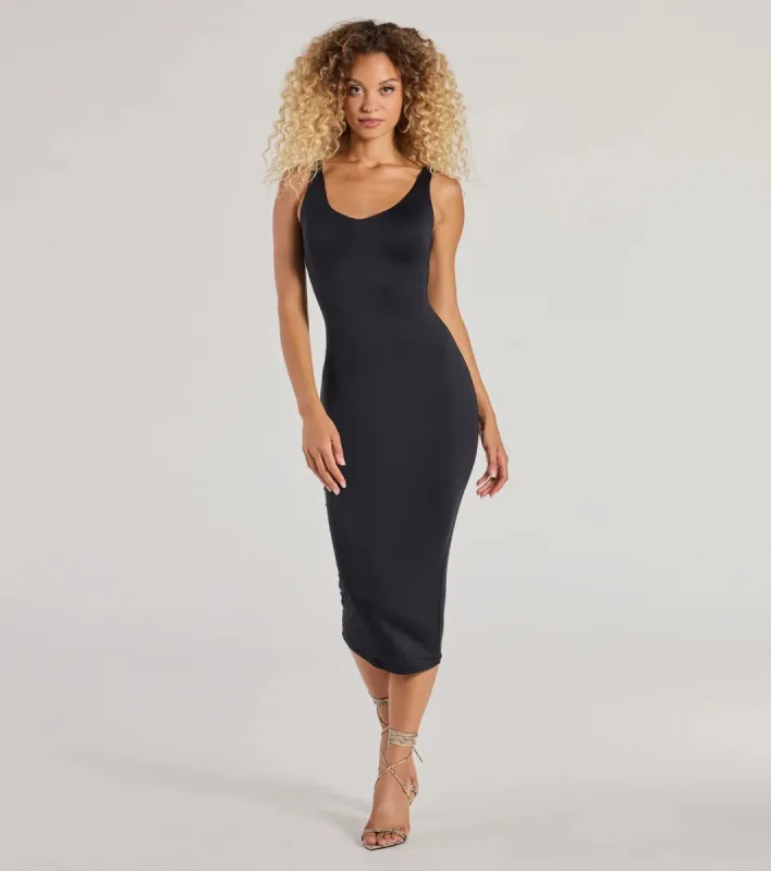 Gorgeous Silhouette Sleeveless Bodycon Midi Dress sold by Windsor