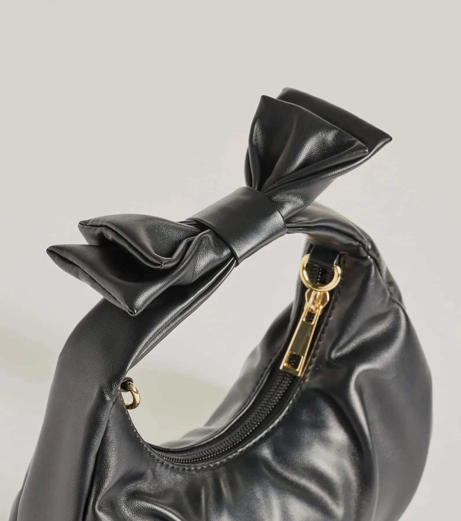 Chic Muse Faux Leather Bow Handbag sold by Windsor product image thumbnail 2