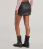 Serving Sleek Faux Leather Cargo Mini Skort sold by Windsor