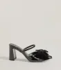 Classy Chic Bow Faux Leather Block Heels sold by Windsor
