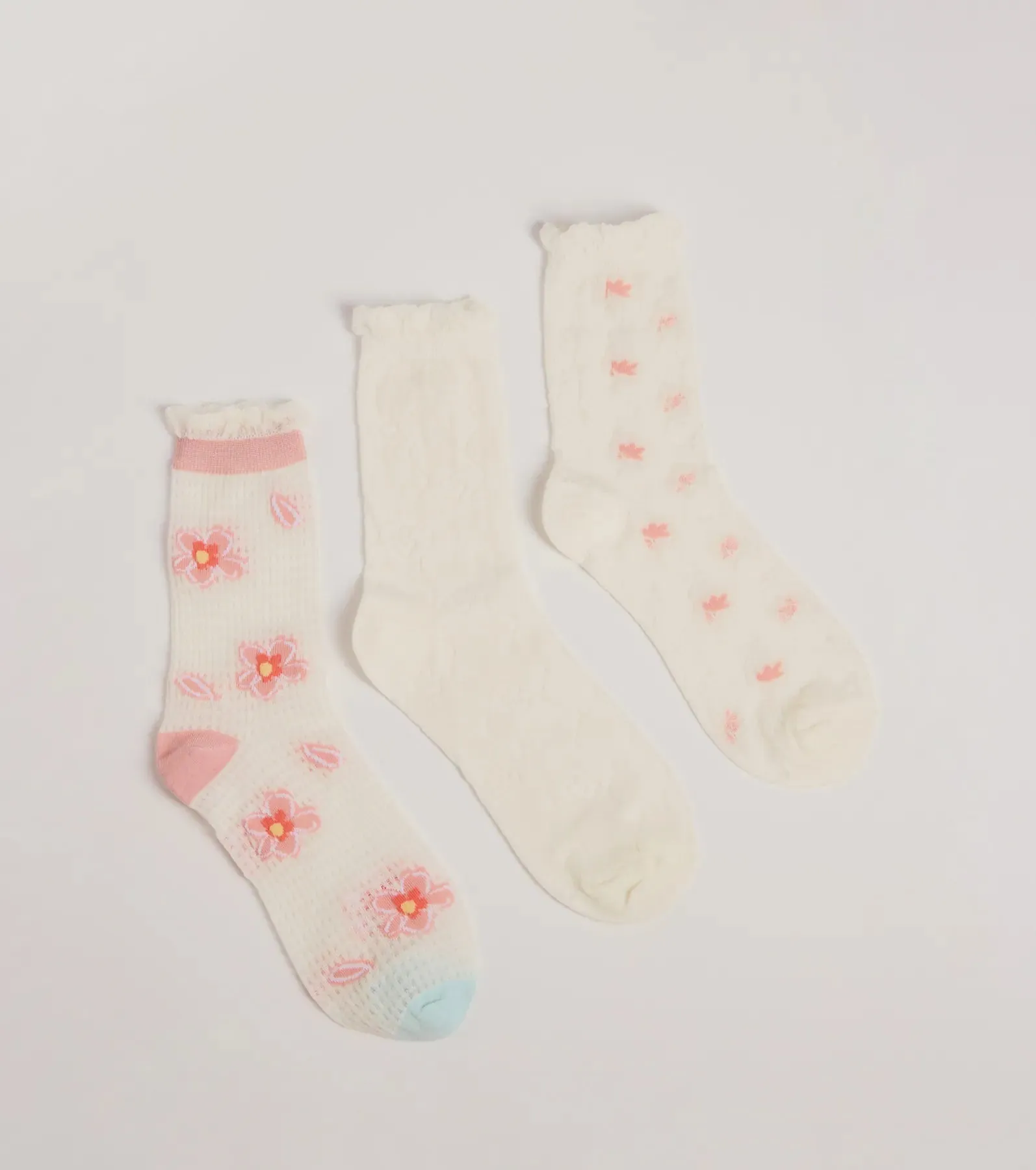 Floral Charm Three-Pack Sock Set sold by Windsor