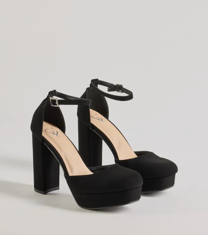 Vintage Glam Platform Mary Jane Heels sold by Windsor