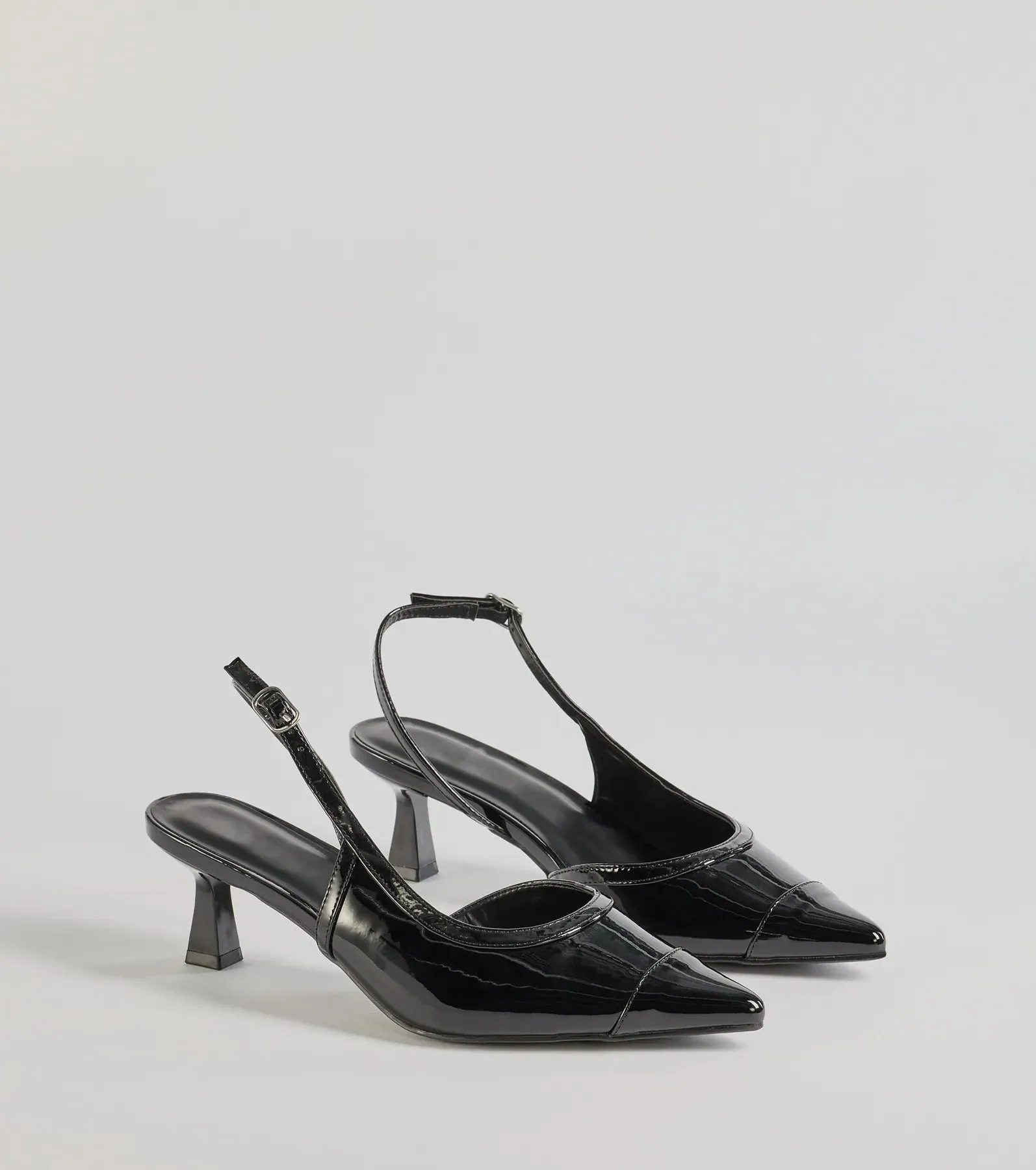 Chic Icon Sling-Back Kitten Heel Pumps sold by Windsor product image thumbnail 5