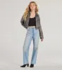 Edgy Attitude Distressed Faux Leather Jacket sold by Windsor