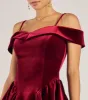 Andie Velvet Drop Waist Skater Dress sold by Windsor