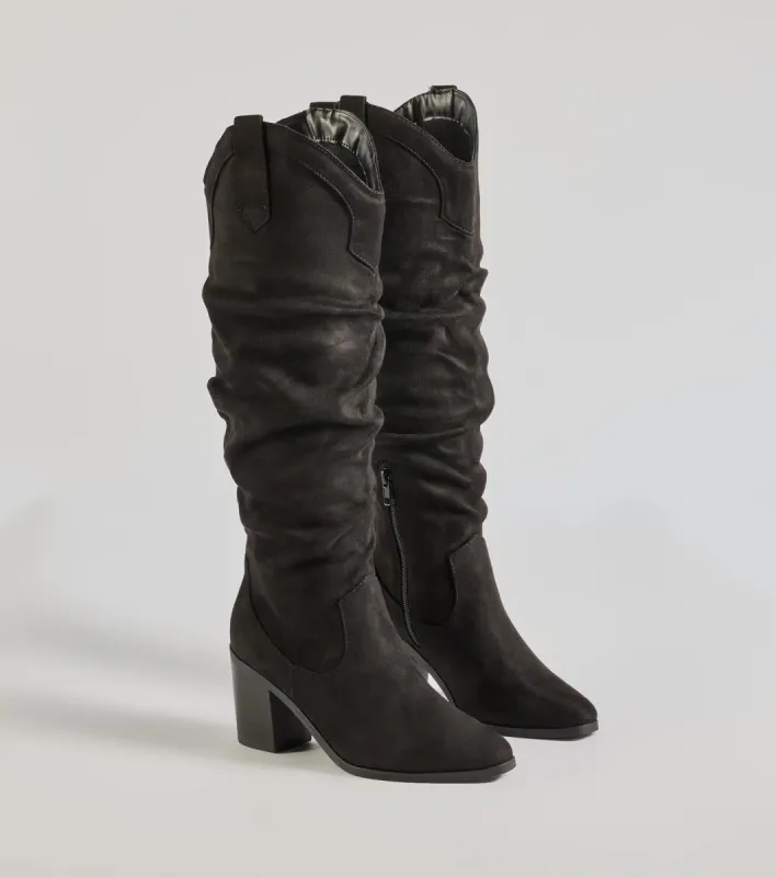 Strut In Style Slouched Under-The-Knee Boots sold by Windsor