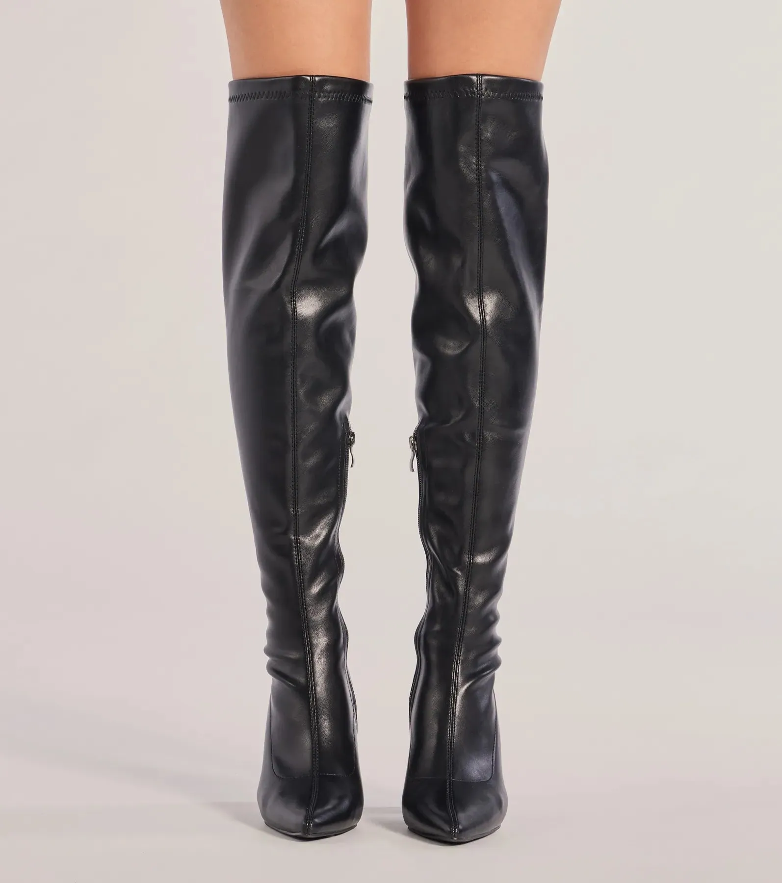 Chic Unlocked Over-The-Knee Block Heel Boots sold by Windsor product image thumbnail 2
