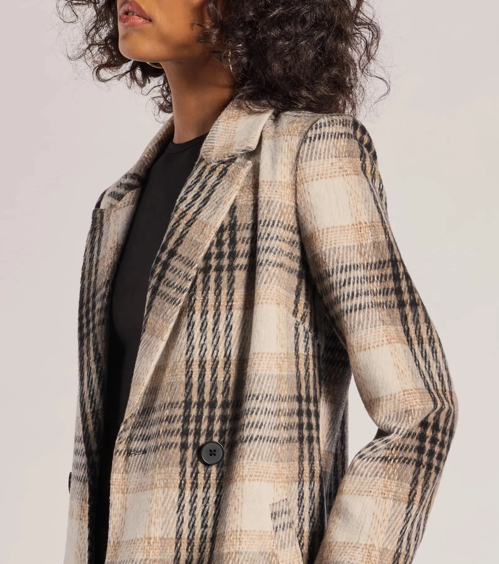 Classic Charm Plaid Trench Coat sold by Windsor product image thumbnail 3