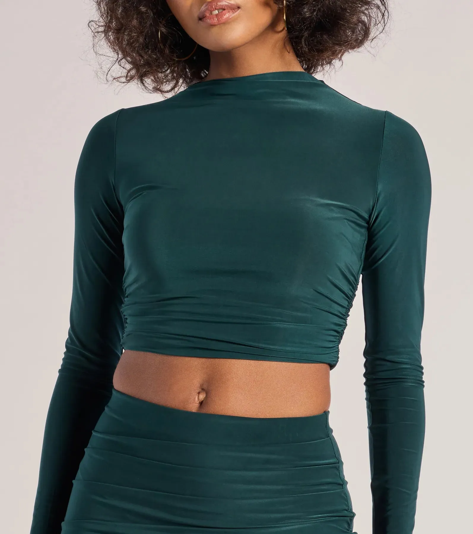 Bold Staple Long Sleeve Crop Top sold by Windsor product image thumbnail 4
