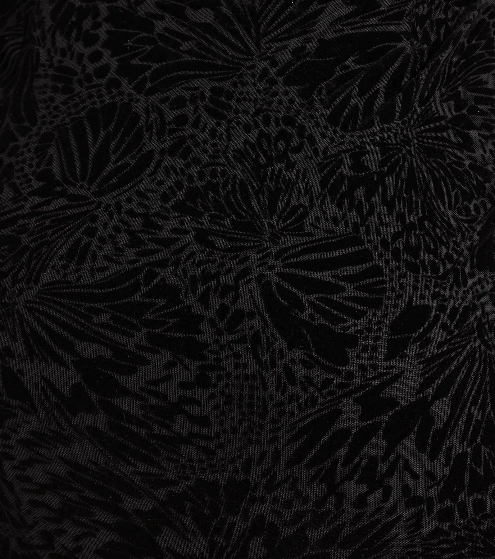 Sultry Mood Flocked Floral Mesh Cutout Mini Dress sold by Windsor product image thumbnail 4