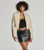 Cool Girl Chic Striped Faux Leather Jacket sold by Windsor